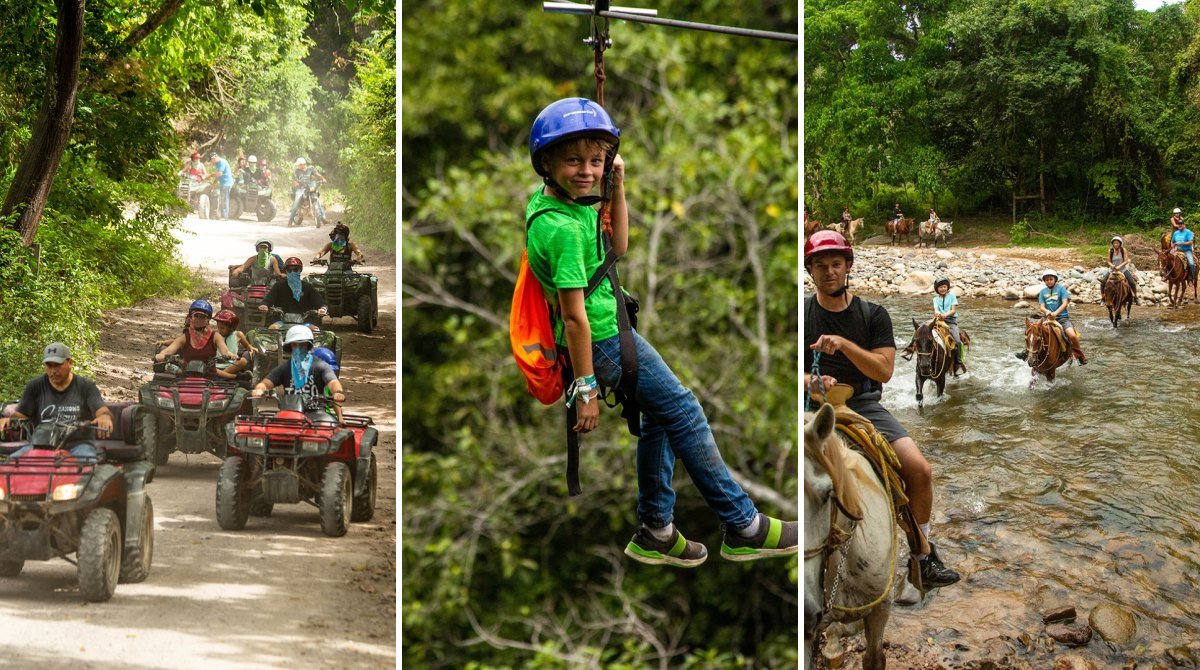 ATV + Zipline + Horseback Riding